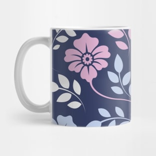 Floral Patterns with Pastel Color Mug